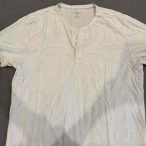Bonobos Men's White Henley Shirt